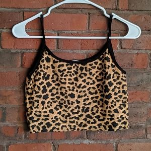 Leopard print cami